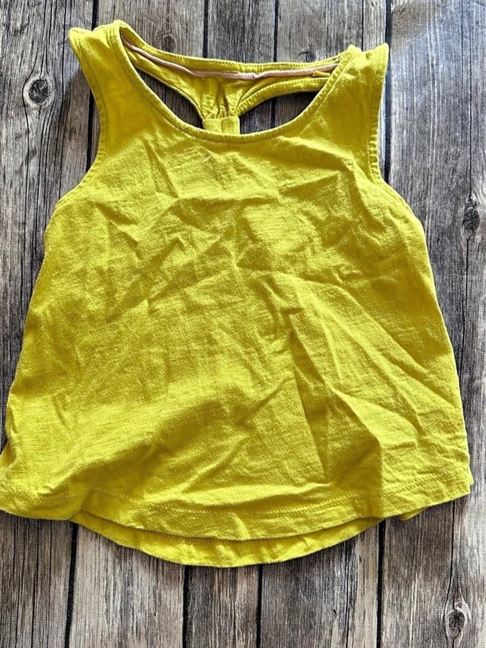 Mini Boden Yellow tank top vguc size 2-3Y